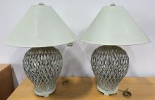Sanibel Rattan Bamboo Lamp Set